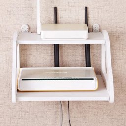 Show details for CQW Wireless Wood Wifi Router Storage Box panel Shelf Wall Hanging Bracket Cable Organizer Holder Picture of CQW Wireless Wood Wifi Router Storage Box panel Shelf Wall Hanging Bracket Cable Organizer Holder