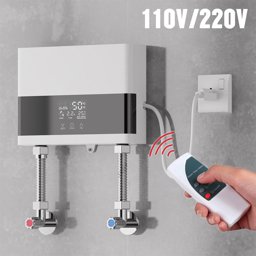 Show details for 220V instant water heater, wall-mounted appliances, LCD temperature display and remote control, bath Picture of 220V instant water heater, wall-mounted appliances, LCD temperature display and remote control, bath
