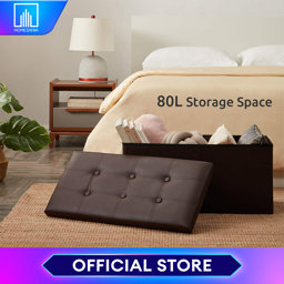 Show details for Home Zania Ottoman Rectangular Storage Stool Sit Sofa Folding Box Chair 1Pc 76 By 38 Cm Picture of Home Zania Ottoman Rectangular Storage Stool Sit Sofa Folding Box Chair 1Pc 76 By 38 Cm