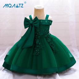 Show details for MQATZ Flower Ceremony 1st Birthday Dress For Baby Girl Clothing Baptism Princess Dress Girls Dresses Party Costume One Shoulder 0-3 Picture of MQATZ Flower Ceremony 1st Birthday Dress For Baby Girl Clothing Baptism Princess Dress Girls Dresses Party Costume One Shoulder 0-3